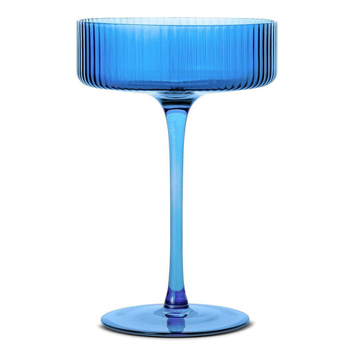 Brilliant - RIBBED CLEAR COCKTAIL AZUR 290ML SET/4 Home & Kitchen
