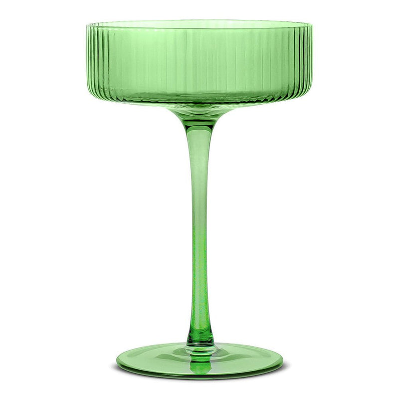 Brilliant - RIBBED CLEAR COCKTAIL LIME 290ML SET/4 Home & Kitchen