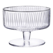 Brilliant - RIBBED CLEAR COUPE DESSERT 210ML SET/4 Home & Kitchen