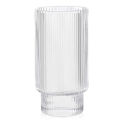 Brilliant - RIBBED CLEAR HIGHBALL 420ML SET/4 Home & Kitchen