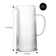 Brilliant - RIBBED CLEAR JUG 1.5L Home & Kitchen