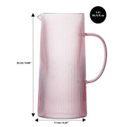 Brilliant - RIBBED PINK JUG 1.5L Home & Kitchen