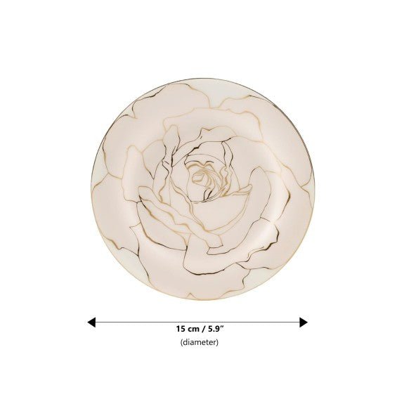 Brilliant - ROSE BLOSSOM B&B PLATE 16CM SET/6 Home & Kitchen