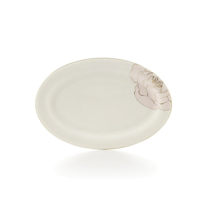 Brilliant - ROSE BLOSSOM OVALPLATTER14" Home & Kitchen