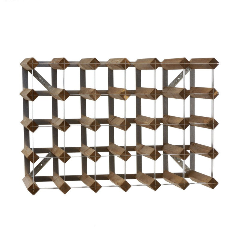 Brilliant - TRADITIONAL WINE RACK ASSEMBLED D. OAK 30 BOTTLE Furniture