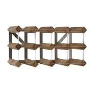 Brilliant - TRADITIONAL WINE RACK RTA D. OAK 12 BOTTLE Furniture