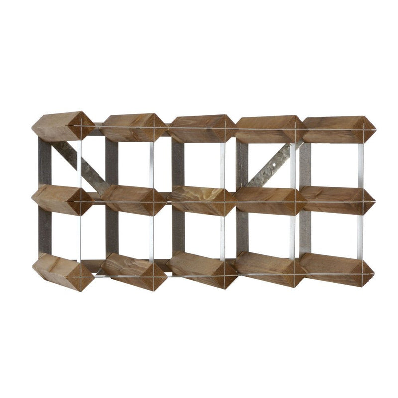 Brilliant - TRADITIONAL WINE RACK RTA D. OAK 12 BOTTLE Furniture