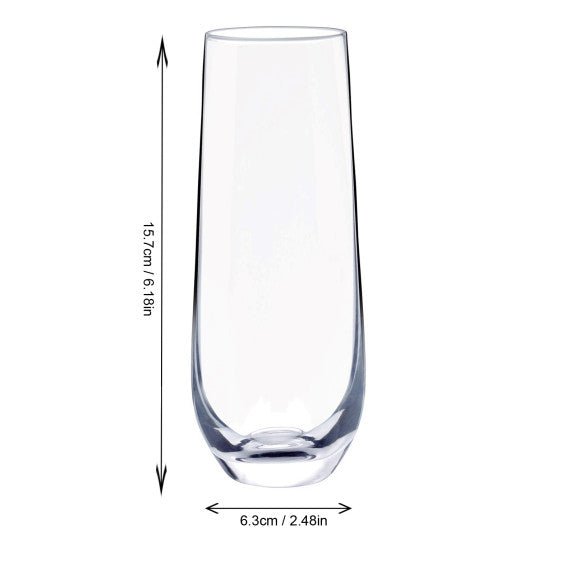 Brilliant - VINO STEMLESS FLUTE 280ML SET/4 Home & Kitchen