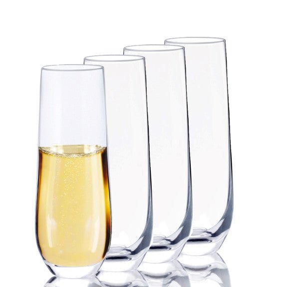 Brilliant - VINO STEMLESS FLUTE 280ML SET/4 Home & Kitchen