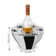 Brilliant - VODKA BOWL WITH SHOT GLASSES Home & Kitchen