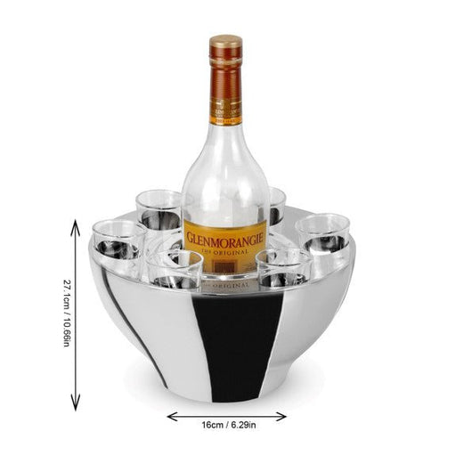 Brilliant - VODKA BOWL WITH SHOT GLASSES Home & Kitchen