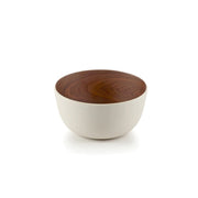 Brilliant - WALNUT BASIC WHITE BOWL 14CM S/4 Home & Kitchen