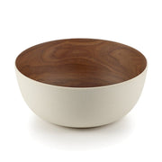 Brilliant - WALNUT BASIC WHITE BOWL 23CM Home & Kitchen
