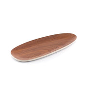 Brilliant - WALNUT BASIC WHITE OVAL PLATE 31CM Home & Kitchen