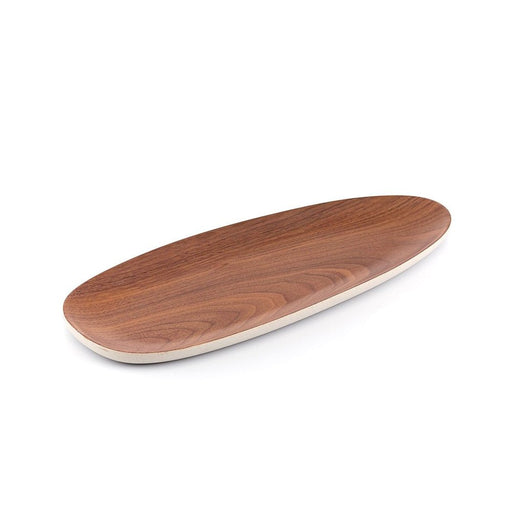 Brilliant - WALNUT BASIC WHITE OVAL PLATE 31CM Home & Kitchen