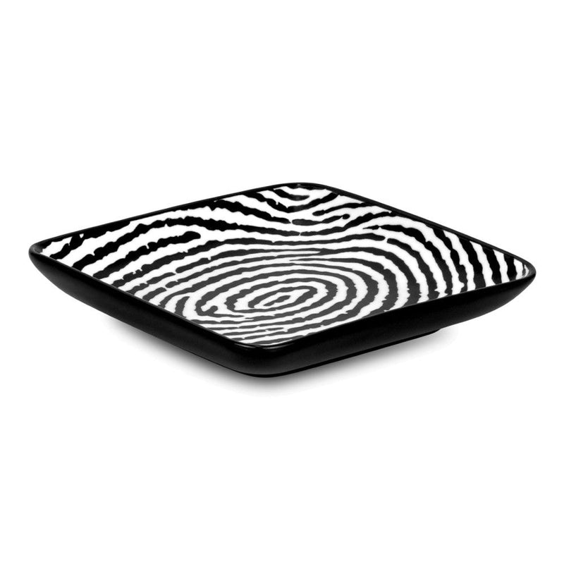 Brilliant - ZEBRA PLATE SQUARE 12X12CM Home & Kitchen