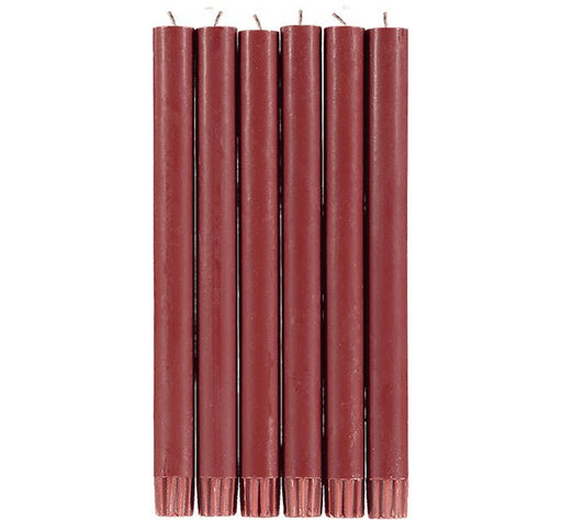 British Colour Standard - Solid Dinner Candle x6 Guardsman's Red Home & Kitchen