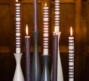 British Colour Standard - Solid Dinner Candle x6 Gunmetal Grey Home & Kitchen