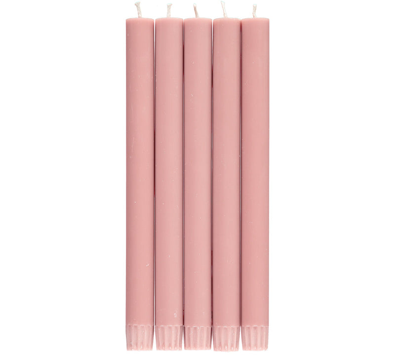 British Colour Standard - Solid Dinner Candle x6 Old Rose Home & Kitchen