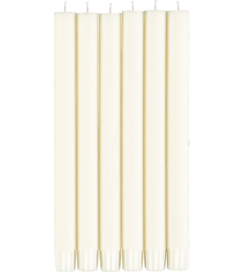 British Colour Standard - Solid Dinner Candle x6 Pearl White Home & Kitchen