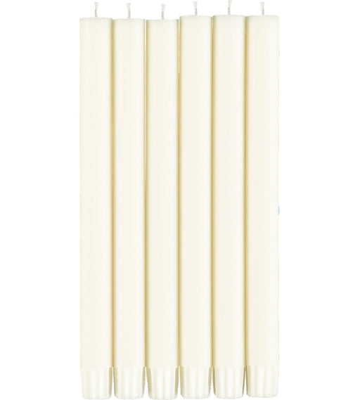 British Colour Standard - Solid Dinner Candle x6 Pearl White Home & Kitchen