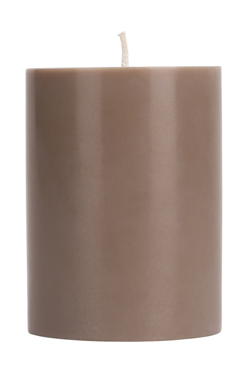 British Colour Standard - Solid Pillar Candle H10cm Fawn Home & Kitchen