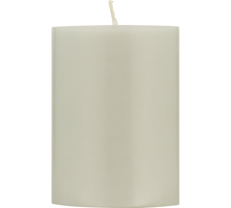 British Colour Standard - Solid Pillar Candle H10cm Gull Grey Home & Kitchen