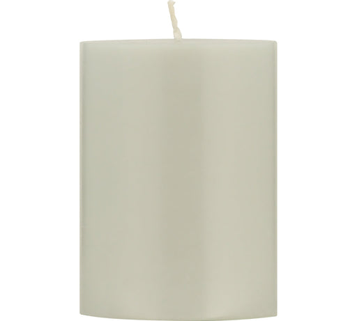 British Colour Standard - Solid Pillar Candle H10cm Gull Grey Home & Kitchen