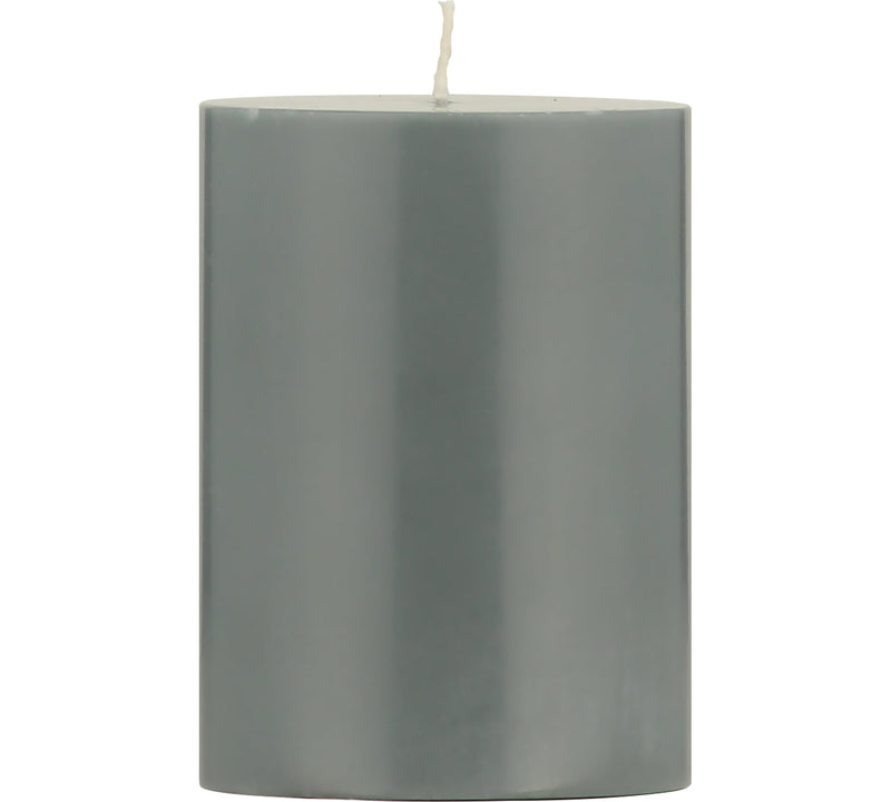 British Colour Standard - Solid Pillar Candle H10cm Gunmetal Grey Home & Kitchen