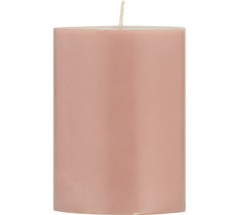 British Colour Standard - Solid Pillar Candle H10cm Old Rose Home & Kitchen
