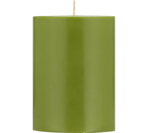 British Colour Standard - Solid Pillar Candle H10cm Olive Home & Kitchen