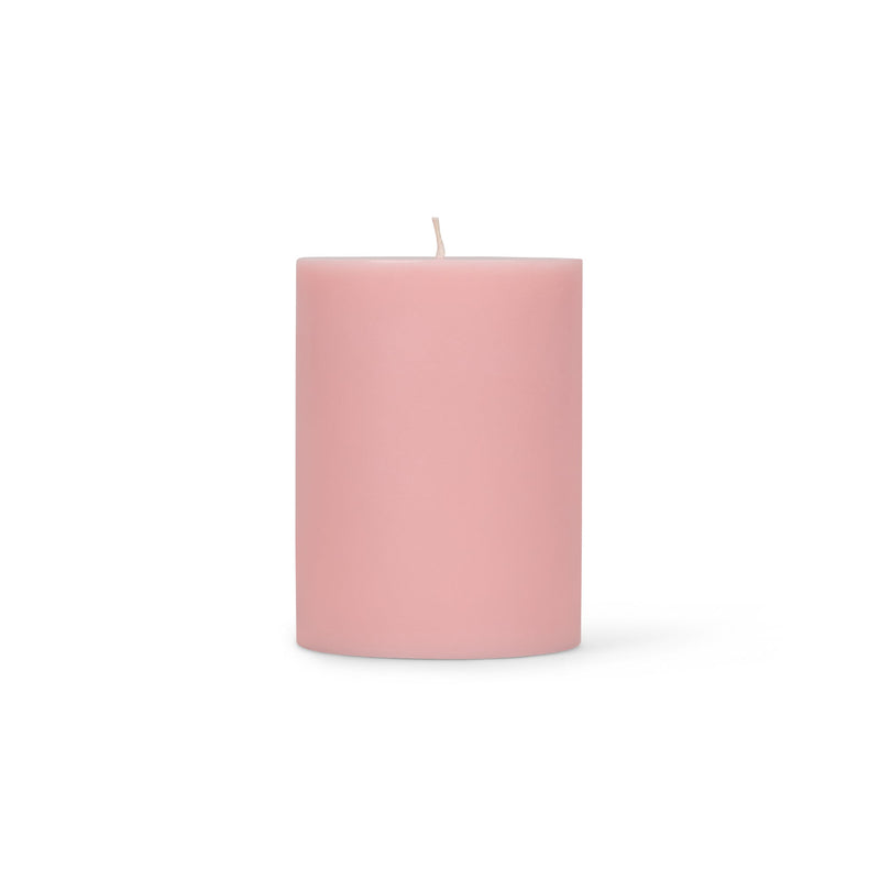 British Colour Standard - Solid Pillar Candle H10cm Orchid Pink Home & Kitchen
