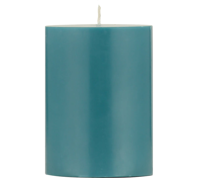 British Colour Standard - Solid Pillar Candle H10cm Petrol Blue Home & Kitchen