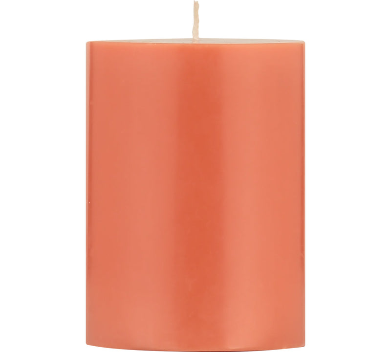 British Colour Standard - Solid Pillar Candle H10cm Rust Home & Kitchen