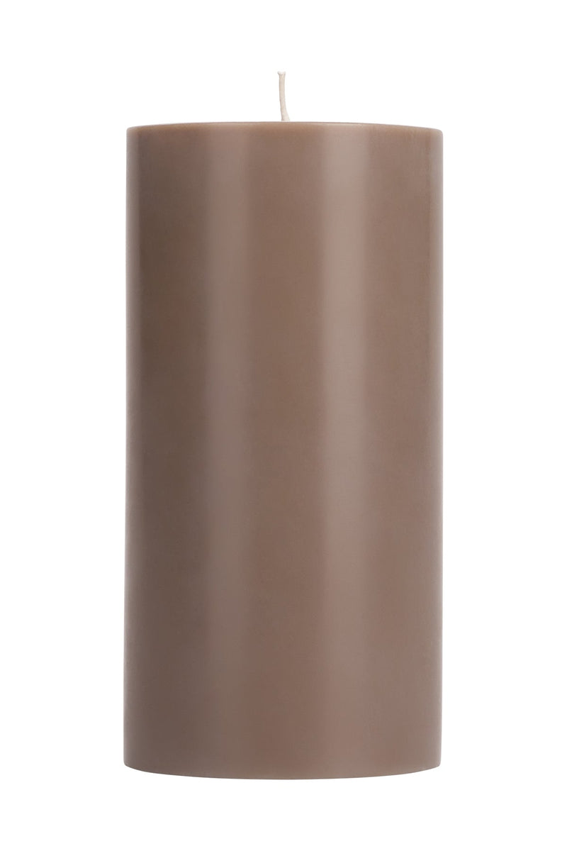 British Colour Standard - Solid Pillar Candle H15cm Fawn Home & Kitchen