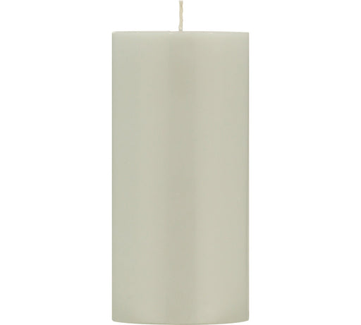 British Colour Standard - Solid Pillar Candle H15cm Gull Grey Home & Kitchen