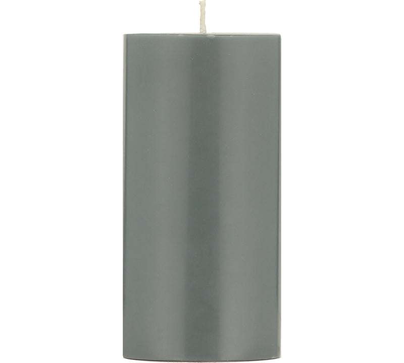 British Colour Standard - Solid Pillar Candle H15cm Gunmetal Grey Home & Kitchen