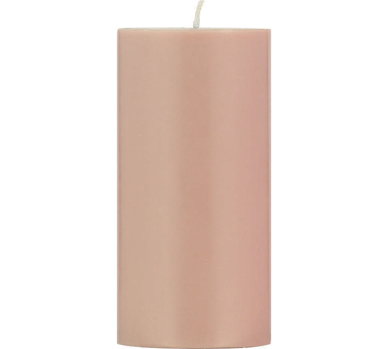 British Colour Standard - Solid Pillar Candle H15cm Old Rose Home & Kitchen