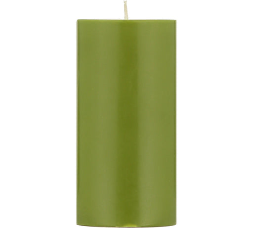 British Colour Standard - Solid Pillar Candle H15cm Olive Home & Kitchen