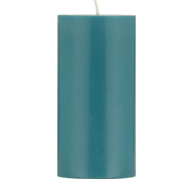 British Colour Standard - Solid Pillar Candle H15cm Petrol Blue Home & Kitchen