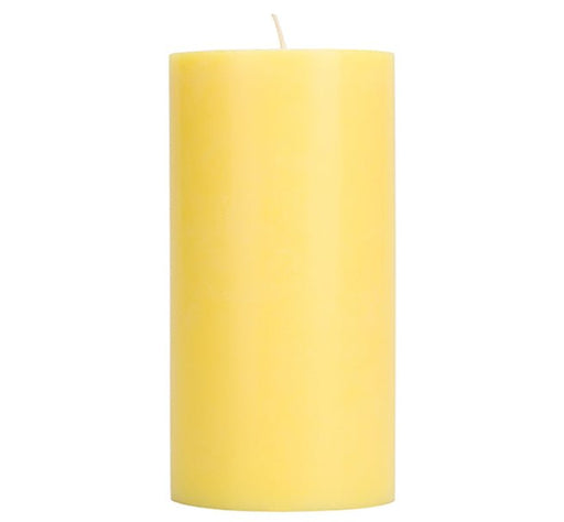 British Colour Standard - Solid Pillar Candle H15cm Primrose Home & Kitchen