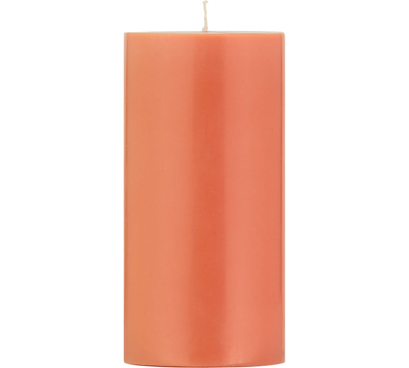 British Colour Standard - Solid Pillar Candle H15cm Rust Home & Kitchen