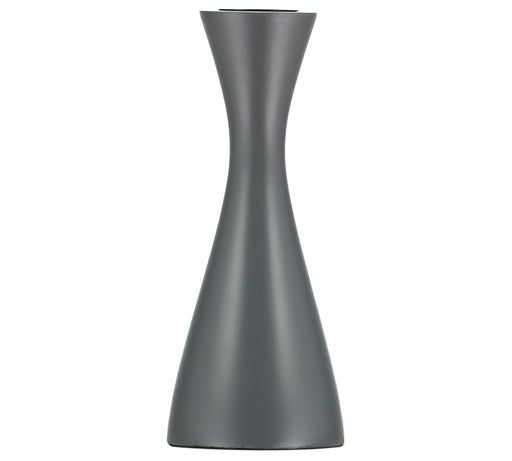 British Colour Standard - Wooden Candleholder Medium Gunmetal Grey Home & Kitchen