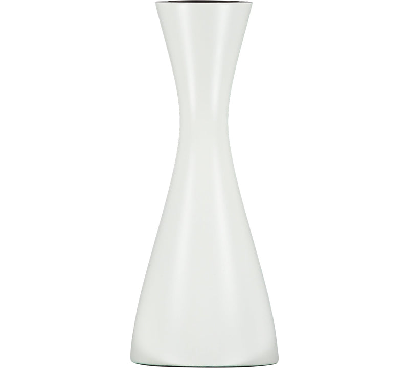 British Colour Standard - Wooden Candleholder Medium Pearl White Home & Kitchen