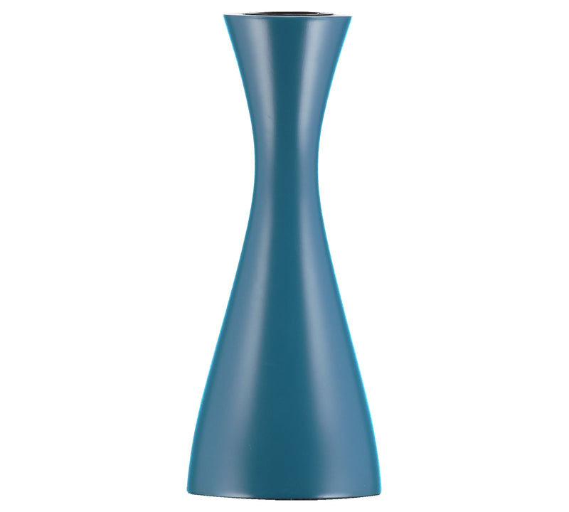 British Colour Standard - Wooden Candleholder Medium Petrol Blue Home & Kitchen