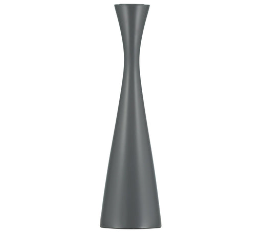 British Colour Standard - Wooden Candleholder Tall Gunmetal Grey Home & Kitchen