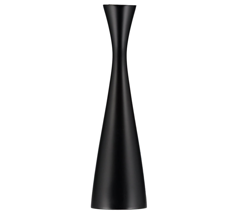 British Colour Standard - Wooden Candleholder Tall Jet Black Home & Kitchen