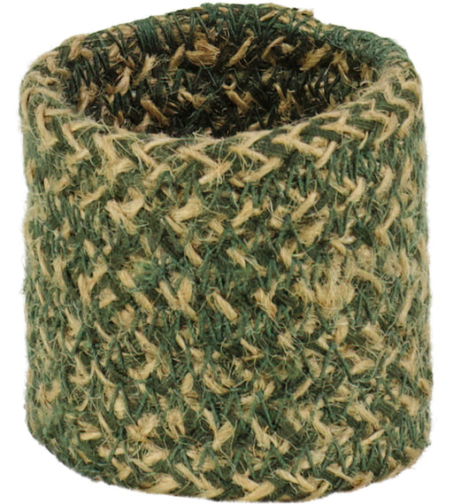 British Colour Standard - Woven Jute Napkin Rings x4 Olive Home & Kitchen