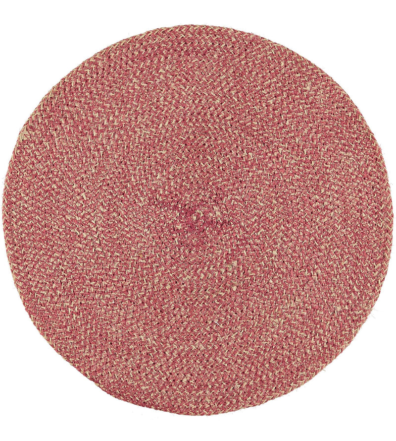 British Colour Standard - Woven Jute Round Placemat Guardsman's Red Home & Kitchen