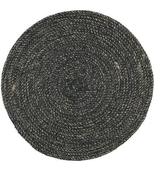 British Colour Standard - Woven Jute Round Placemat Jet Black Home & Kitchen